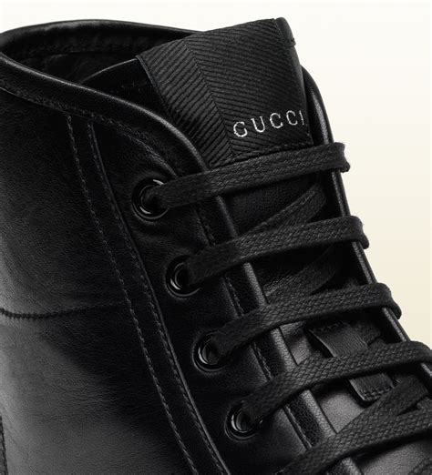 all black gucci high tops|women's black gucci high tops.